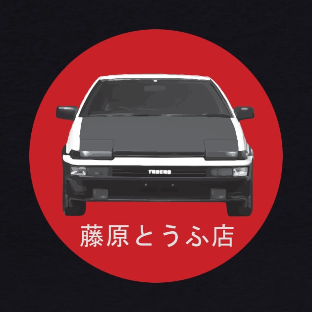 Toyota AE86 - Fujiwara Tofu Design by TheAngryHoneyBadger